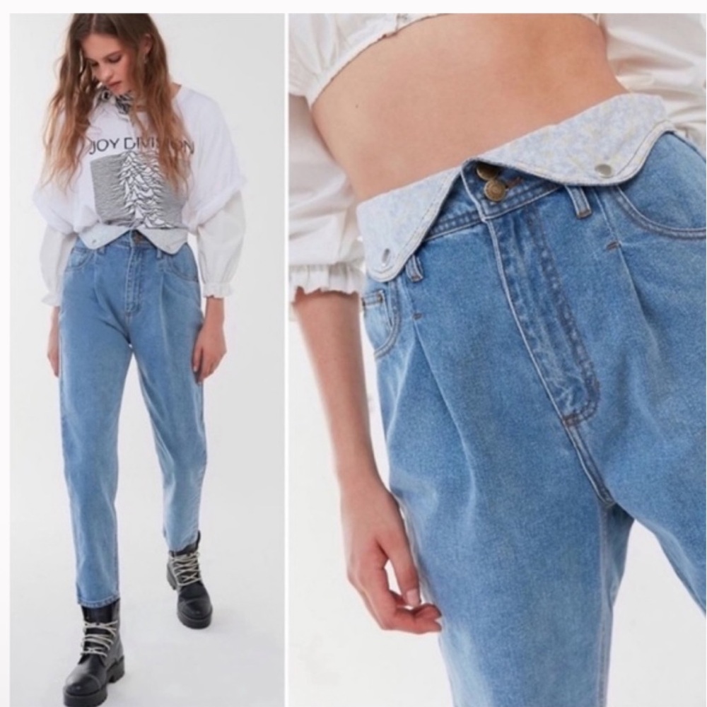 Urban Outfitters BDG High Waisted Foldover Mom Jeans